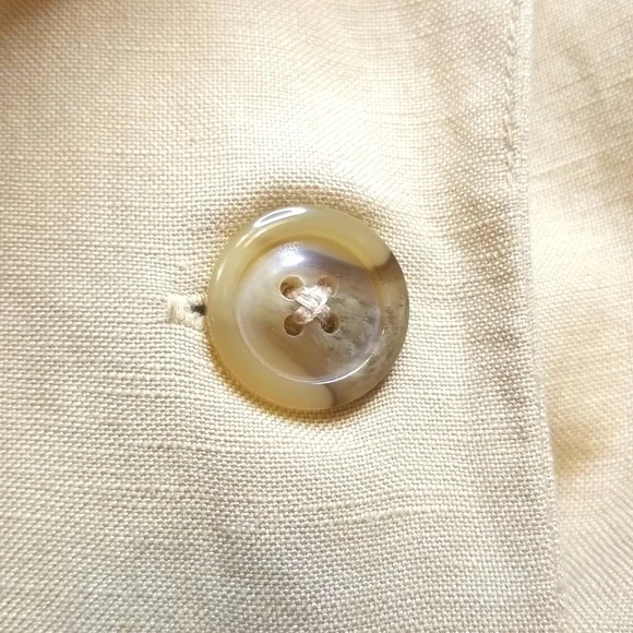 LINEN Blend ASTR Verona Blazer Dress Style # ADR95272 tan double breasted Sz: M - Picture 8 of 15